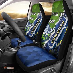 Personalised Cowboys And Raiders Rugby Car Seat Cover Sporty Version