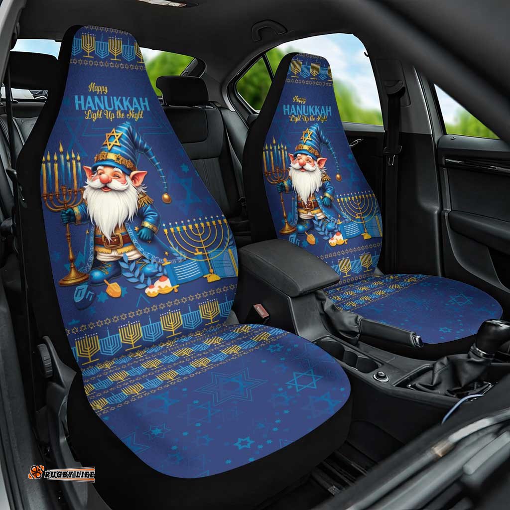 Hanukkah Jewish Star of David Car Seat Cover Chilling With My Gnomies