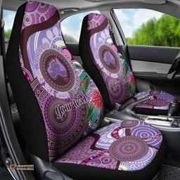 Personalised Australia NAIDOC 2024 Car Seat Cover Keep the Fire Burning Hakea Flowers