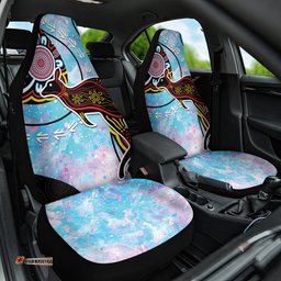 Australia Opal Car Seat Cover Aussie Kangaroo Aboriginal Art