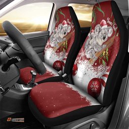 Personalised Aussie Christmas Car Seat Cover Mom & Baby Koala