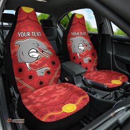Custom Dolphins Rugby ANZAC Car Seat Cover Aboriginal and Army Patterns