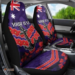 Custom Dockers Football Car Seat Cover ANZAC Lest We Forget