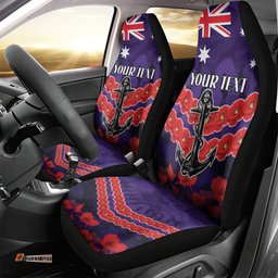 Custom Dockers Football Car Seat Cover ANZAC Lest We Forget