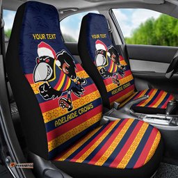 AFL Adelaide Christmas Personalised Car Seat Cover with Crows Mascot