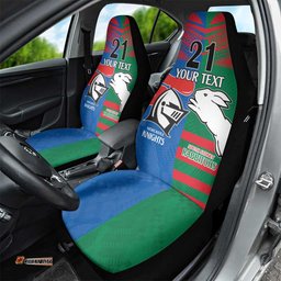 Custom Knights and Rabbitohs Rugby Car Seat Cover Sporty Style