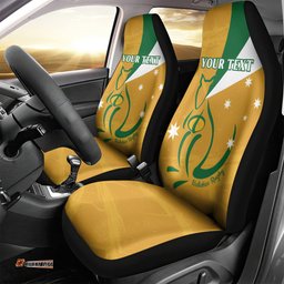 Custom Australia Rugby Car Seat Cover 2025 Wallabies Grunge Style