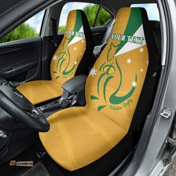 Custom Australia Rugby Car Seat Cover 2025 Wallabies Grunge Style