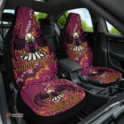 Personalised Sea Eagles NAIDOC Week 2024 Car Seat Cover Aboriginal Fire Burning Sparks