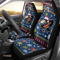 Custom Crows Football Car Seat Cover Christmas Vibe