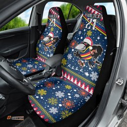 Custom Crows Football Car Seat Cover Christmas Vibe