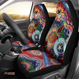 Personalised Dragons NAIDOC Week 2024 Car Seat Cover Australia Aboriginal Dot Painting