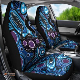 Emu NAIDOC 2024 Car Seat Cover Aboriginal Art Style