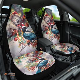 Koala and Tui Bird Christmas in July Car Seat Cover