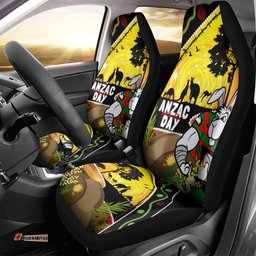 Rabbitohs ANZAC Day Car Seat Cover Souths Mascot Rosemary Starring Night Style