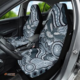 Magpies Aboriginal Art Car Seat Cover