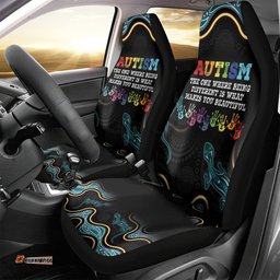 Australia Autism Awareness 4 April Aboriginal Lizard Car Seat Cover