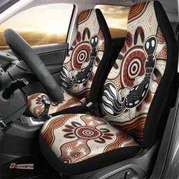 Aboriginal Dots Art Painting with Platypus Car Seat Cover No 3