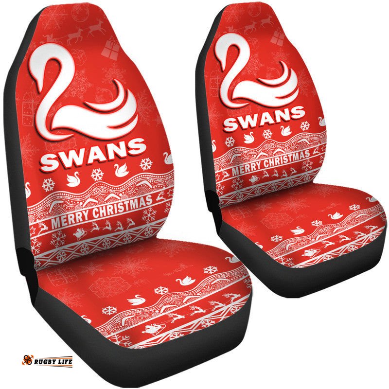 Sydney Swans Unique Winter Season Car Seat Cover Swans Merry Christmas No1