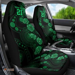 Stars Cricket Never Forget Custom Car Seat Cover ANZAC Day with Poppy Aboriginal