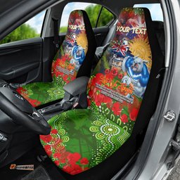 Personalised Australia Rugby Raiders ANZAC Car Seat Cover Canberra Scratch Style