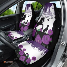 Australia Animal Heroes ANZAC Car Seat Cover Purple Poppy We Will Remember Them