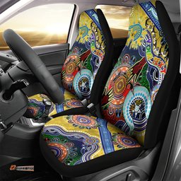 Personalised Eels NAIDOC Week 2024 Car Seat Cover Australia Aboriginal Dot Painting