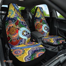 Personalised Eels NAIDOC Week 2024 Car Seat Cover Australia Aboriginal Dot Painting