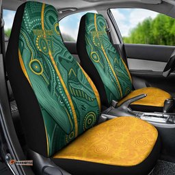 Australia 2025 Custom Car Seat Cover Aboriginal GO Team Aussie
