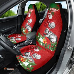 Wombat Lover Car Seat Cover Australia Merry Christmas Aboriginal