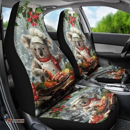 Koala Chef Christmas in July Car Seat Cover