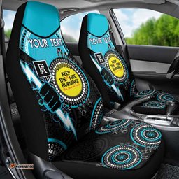 Custom AFL Power NAIDOC Week Car Seat Cover Keep The Fire Burning Indigenous Art