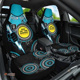 Custom AFL Power NAIDOC Week Car Seat Cover Keep The Fire Burning Indigenous Art