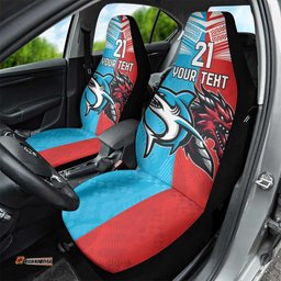 Custom Sharks Dragons Rugby Car Seat Cover With Sporty Style