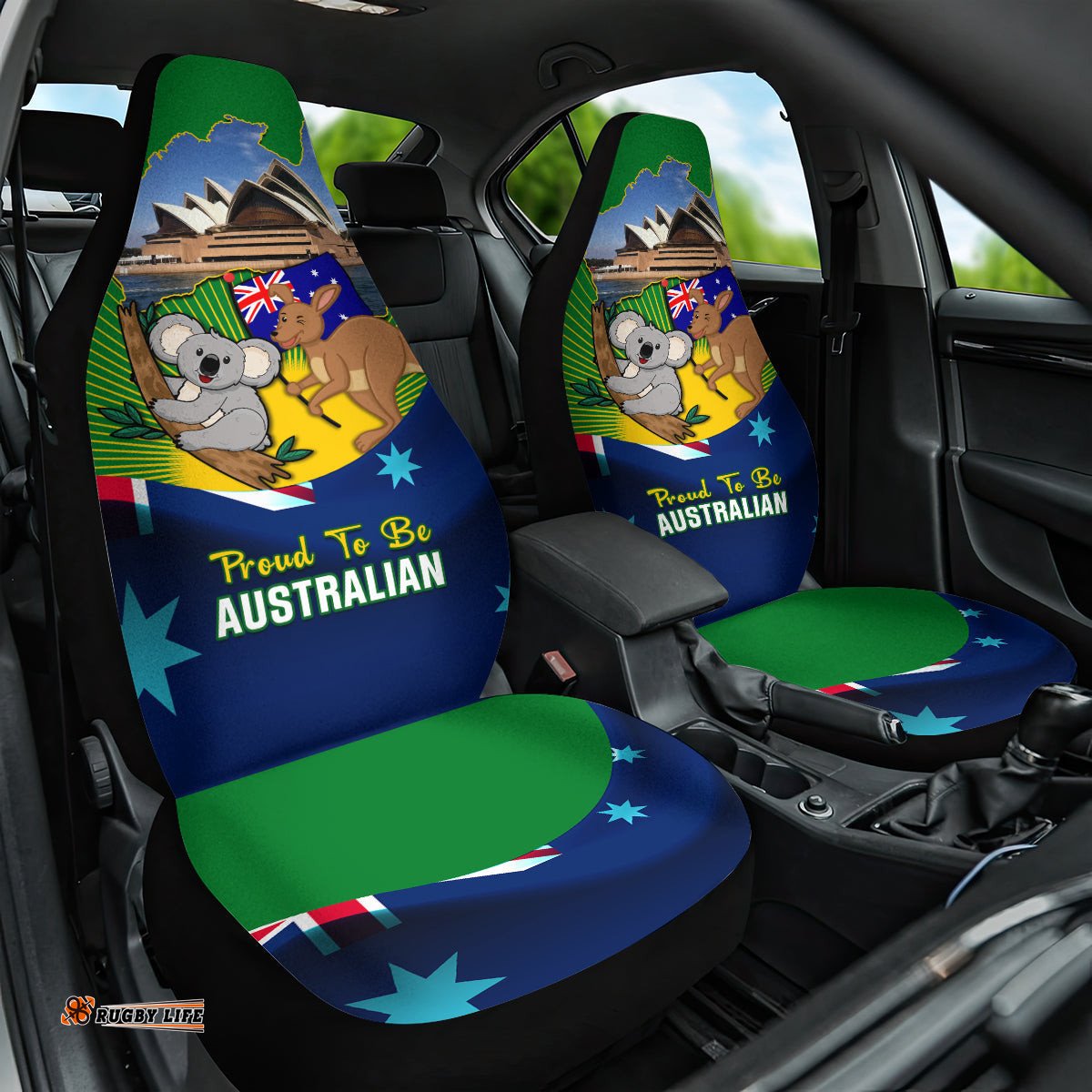 Australia Day Car Seat Cover 2025 Proud To Be Australian National Color