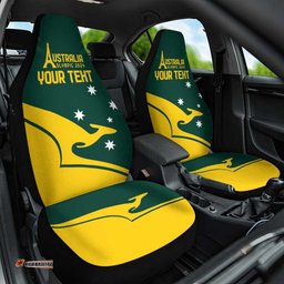 Personalised Australia Go Paris 2025 Car Seat Cover National Color Ver2