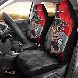 Personalised Panthers And Dolphins Car Seat Cover Sporty Version