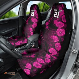 Sixers Cricket Never Forget Custom Car Seat Cover ANZAC Day with Poppy Aboriginal
