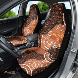 Lizard NAIDOC 2024 Car Seat Cover Aboriginal Art Style