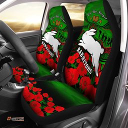 Rabbitohs Rugby ANZAC Car Seat Covers South Sydney Camouflage Poppy Aboriginal