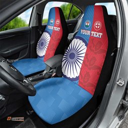 Custom India And England Cricket Car Seat Cover 2025 Together Dynamic Version