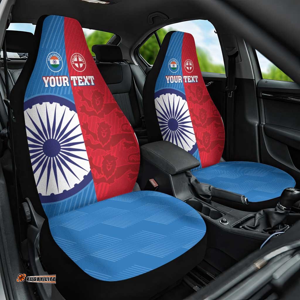 Custom India And England Cricket Car Seat Cover 2025 Together Dynamic Version