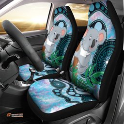 Australia Opal Koala Car Seat Cover Aussie Aboriginal Art