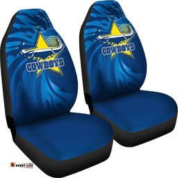 Cowboys Fire Car Seat Covers North Queensland