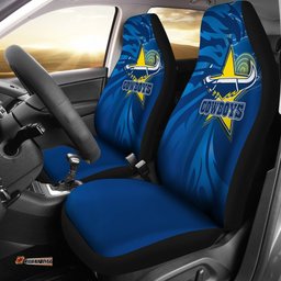 Cowboys Fire Car Seat Covers North Queensland