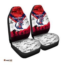 Sydney Roosters ANZAC Car Seat Cover Simple Style White