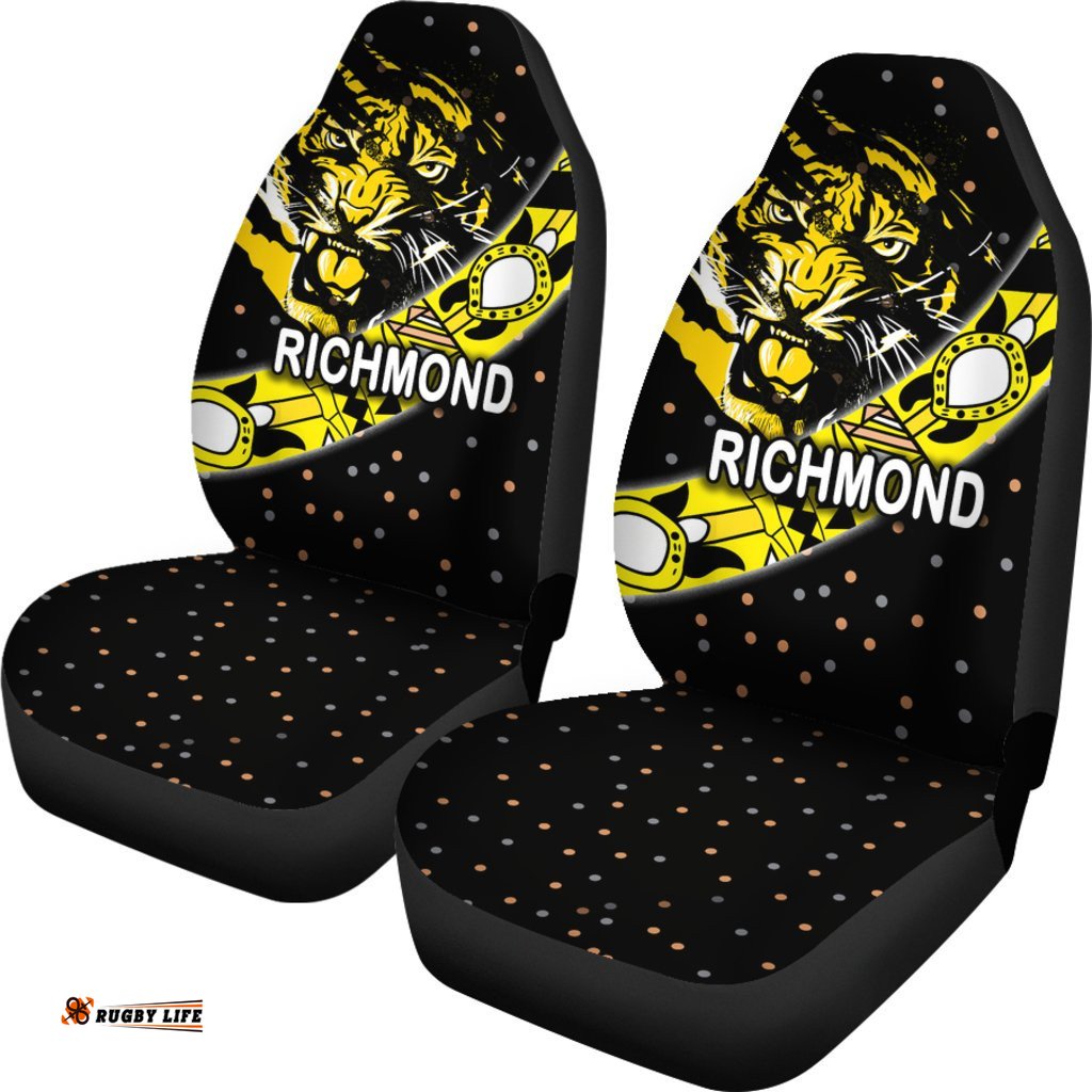 Richmond Car Seat Covers Tigers Dotted