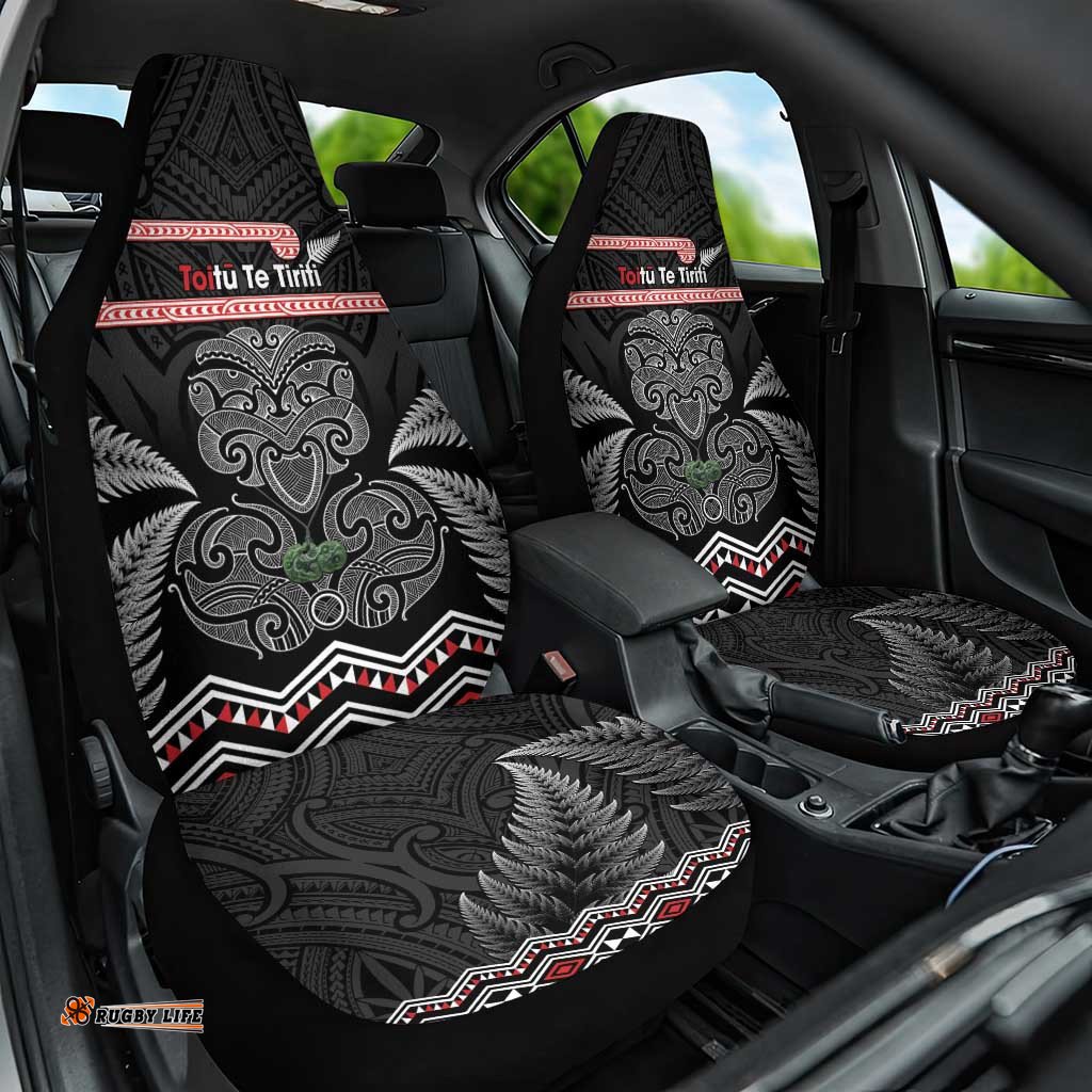 Aotearoa Toitu Te Tiriti Car Seat Cover Stand Together! Stand Stronger! NZ Tiki