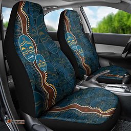 Aboriginal Masks Art Car Seat Cover Australian Indigenous