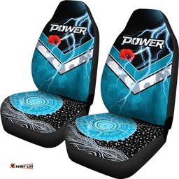 Power ANZAC Day Car Seat Covers Port Adelaide Lighting